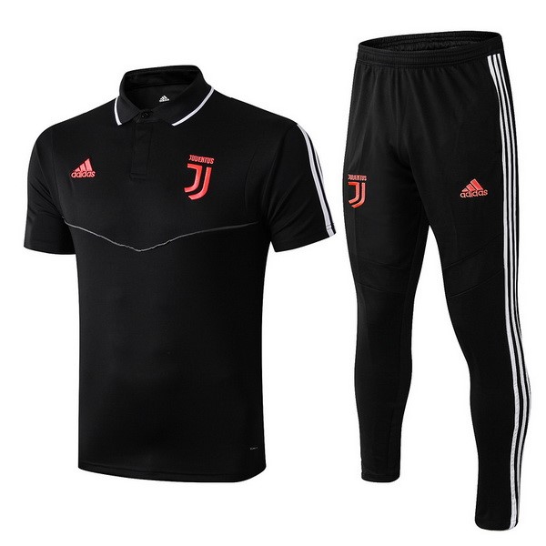 Polo Conjunto Completo Juventus 2019/20 Negro Rojo